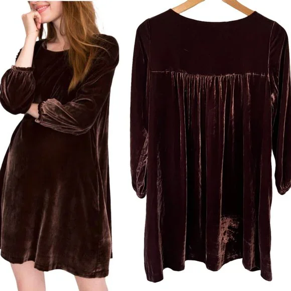 Hatch The Bella Chocolate Brown Maternity Dress 1 - Picture 1 of 8